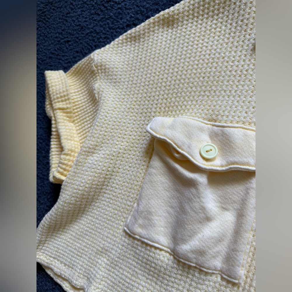 Cropped Waffle Shacket - Picture 3 of 4